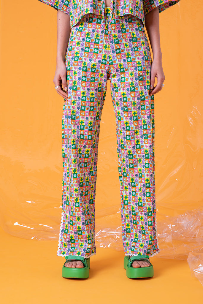 Sustainable Floral Trousers