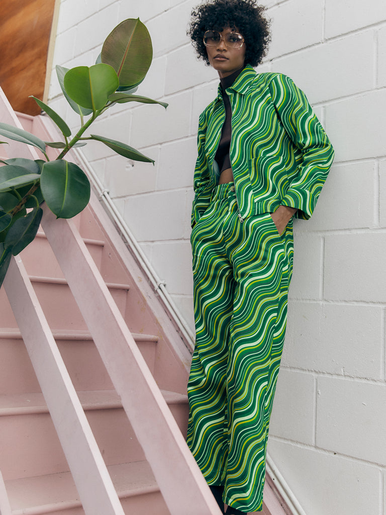 Sustainable Funky Print Suit