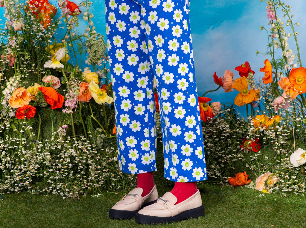 Sustainable Floral Print Trousers
